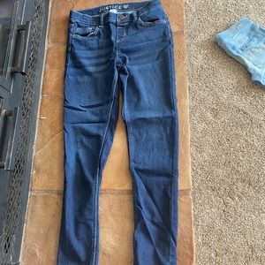 Justice dark blue jeans size 12